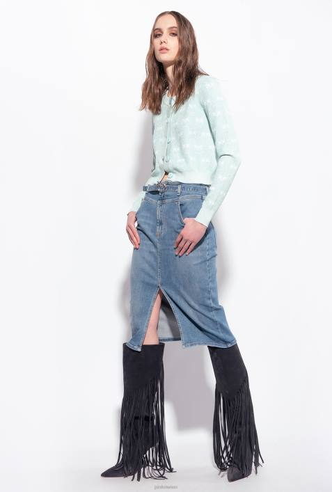 Röcke bis zur Wadenmitte | Pinko Leichte Wäsche Jeans-Midirock mit GürtelZ4ZP914