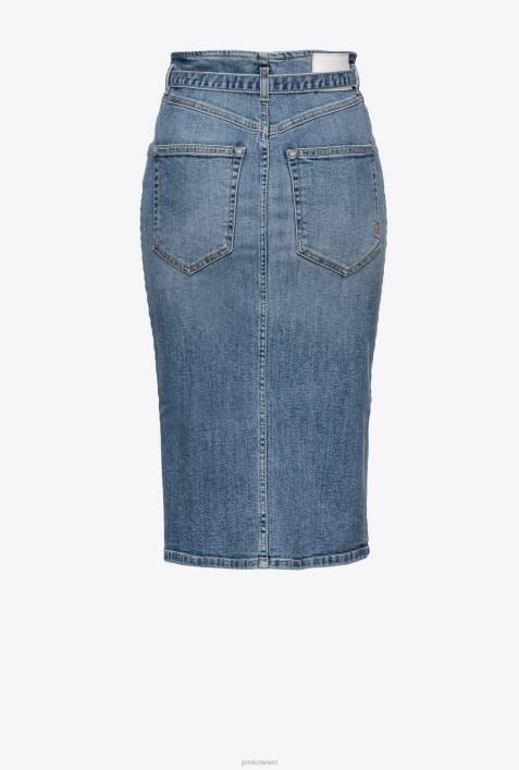 Röcke bis zur Wadenmitte | Pinko Leichte Wäsche Jeans-Midirock mit GürtelZ4ZP914