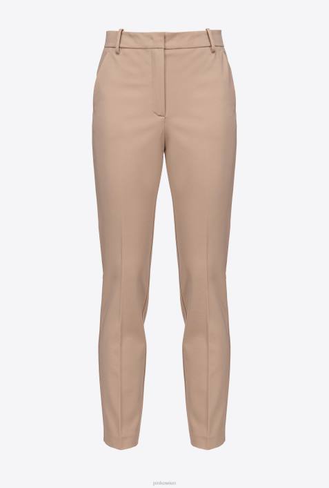 Freizeithosen | Pinko Almandinrosa Zigarettenhose aus Milano-StrickZ4ZP678