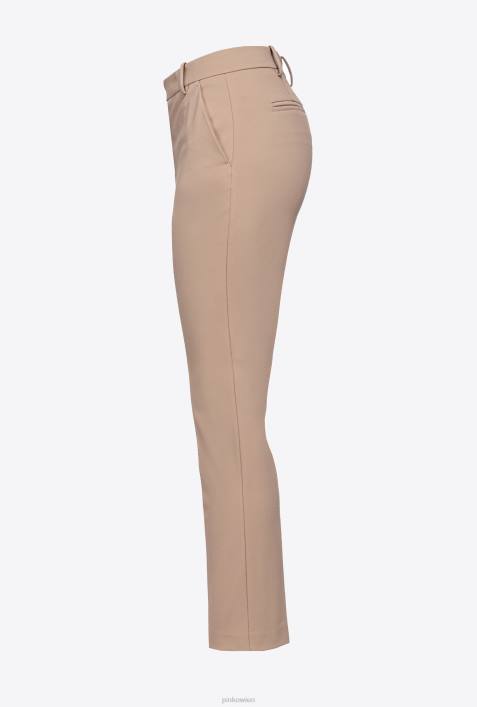 Freizeithosen | Pinko Almandinrosa Zigarettenhose aus Milano-StrickZ4ZP678