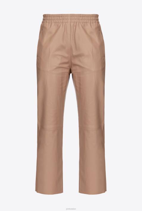 Freizeithosen | Pinko Almandinrosa ultraleichte LederhoseZ4ZP720