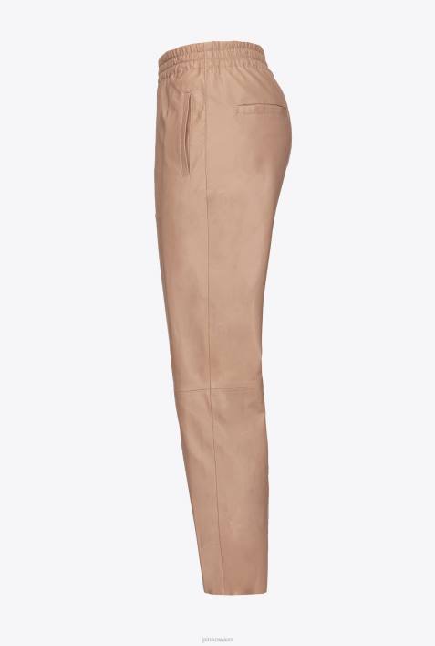 Freizeithosen | Pinko Almandinrosa ultraleichte LederhoseZ4ZP720