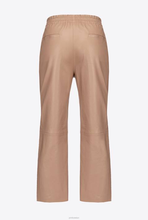 Freizeithosen | Pinko Almandinrosa ultraleichte LederhoseZ4ZP720