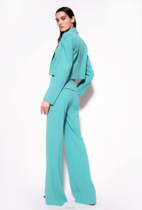 Freizeithosen | Pinko Blau Hose mit goldenen KnöpfenZ4ZP662