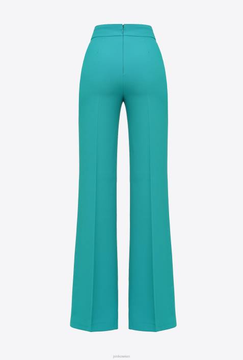 Freizeithosen | Pinko Blau Hose mit goldenen KnöpfenZ4ZP662