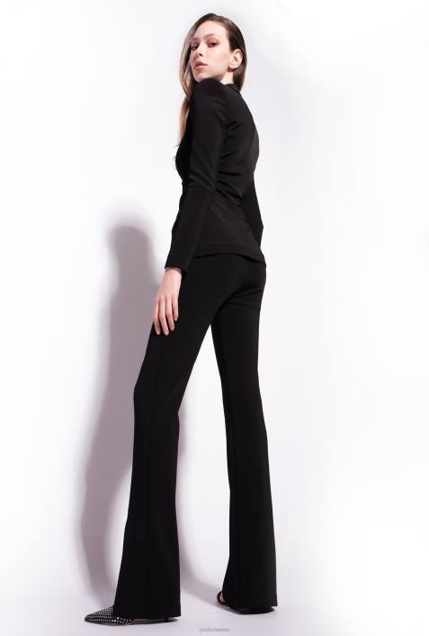 Freizeithosen | Pinko Limousine schwarz Hose mit SchlitzZ4ZP748