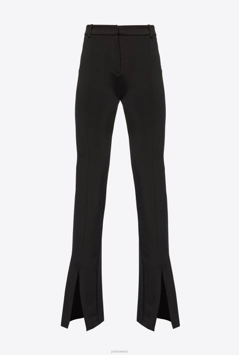 Freizeithosen | Pinko Limousine schwarz Hose mit SchlitzZ4ZP748