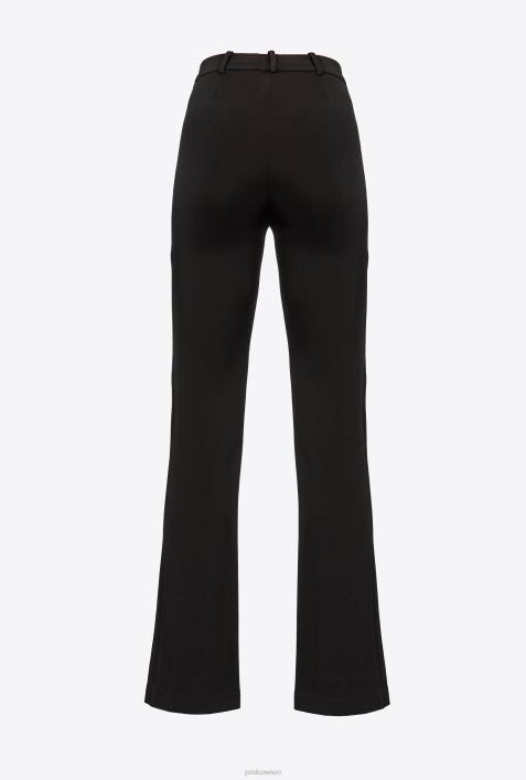 Freizeithosen | Pinko Limousine schwarz Hose mit SchlitzZ4ZP748