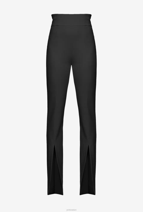 Freizeithosen | Pinko Limousine schwarz Hose mit Schlitz untenZ4ZP767