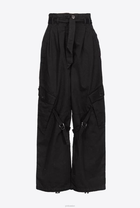 Freizeithosen | Pinko Limousine schwarz Streetwear-CargohoseZ4ZP641