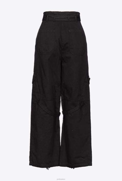Freizeithosen | Pinko Limousine schwarz Streetwear-CargohoseZ4ZP641