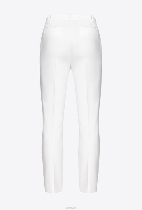 Freizeithosen | Pinko Schneewittchen Slim-Fit-Monochrom-HoseZ4ZP780