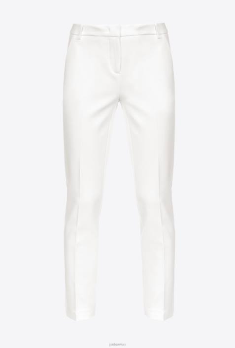 Freizeithosen | Pinko Schneewittchen Zigarettenhose aus Milano-StrickZ4ZP770