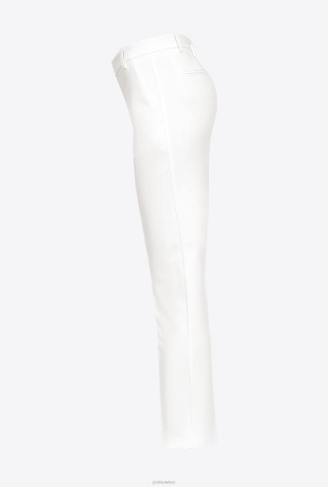 Freizeithosen | Pinko Schneewittchen Zigarettenhose aus Milano-StrickZ4ZP770