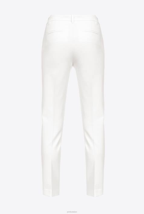 Freizeithosen | Pinko Schneewittchen Zigarettenhose aus Milano-StrickZ4ZP770