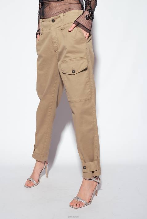 Freizeithosen | Pinko Ulmenholz braun Cargohose aus BaumwolleZ4ZP640