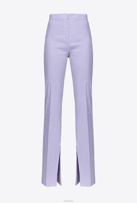 Freizeithosen | Pinko helle Orchidee Hose mit SchlitzsaumZ4ZP728