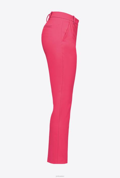Freizeithosen | Pinko himbeerrot Zigarettenhose aus Milano-StrickZ4ZP677