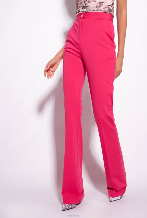 Freizeithosen | Pinko himbeerrot ausgestellte Hose mit hoher TailleZ4ZP651