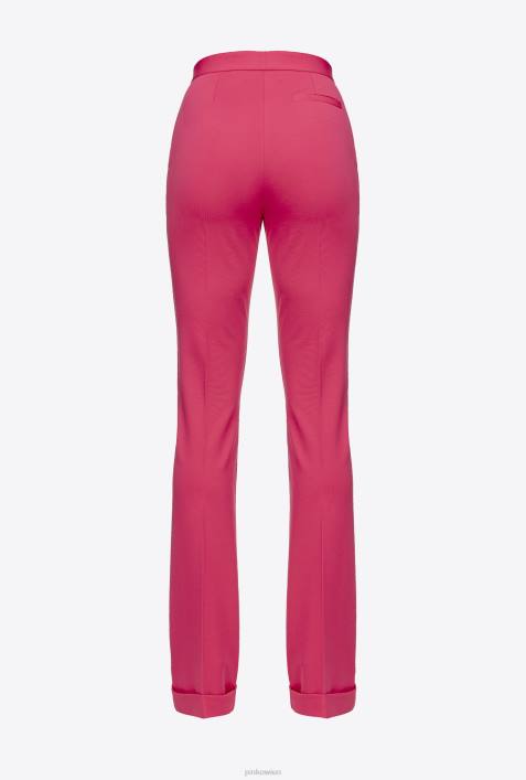 Freizeithosen | Pinko himbeerrot ausgestellte Hose mit hoher TailleZ4ZP651