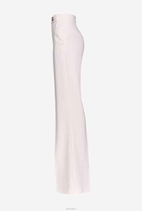 Freizeithosen | Pinko wolkenrosa Hose mit goldenen KnöpfenZ4ZP660