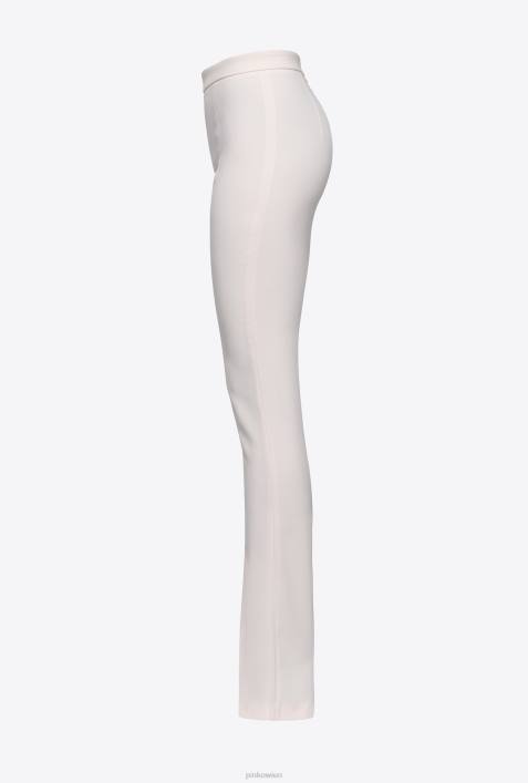 Freizeithosen | Pinko wolkenrosa Slim-Fit-Hose mit geschlitztem SaumZ4ZP724