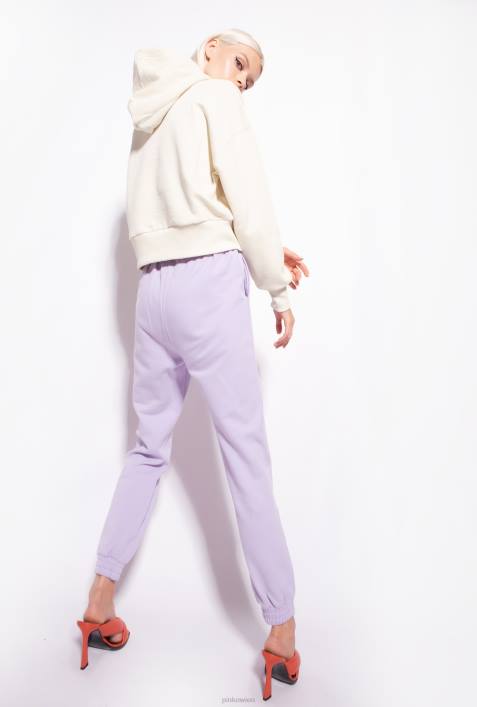 Joggingbekleidung und Leggings | Pinko Flieder - leichtes Sorbet Jogginghose mit Logo-PrintZ4ZP715