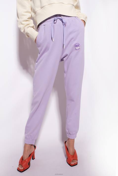 Joggingbekleidung und Leggings | Pinko Flieder - leichtes Sorbet Jogginghose mit Logo-PrintZ4ZP715