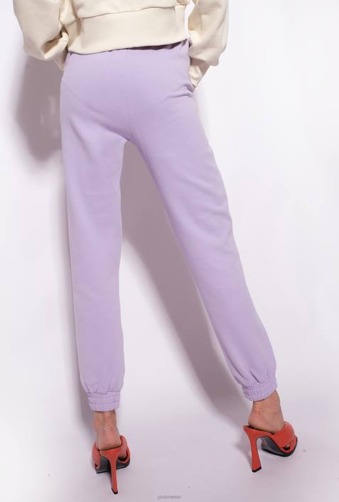 Joggingbekleidung und Leggings | Pinko Flieder - leichtes Sorbet Jogginghose mit Logo-PrintZ4ZP715