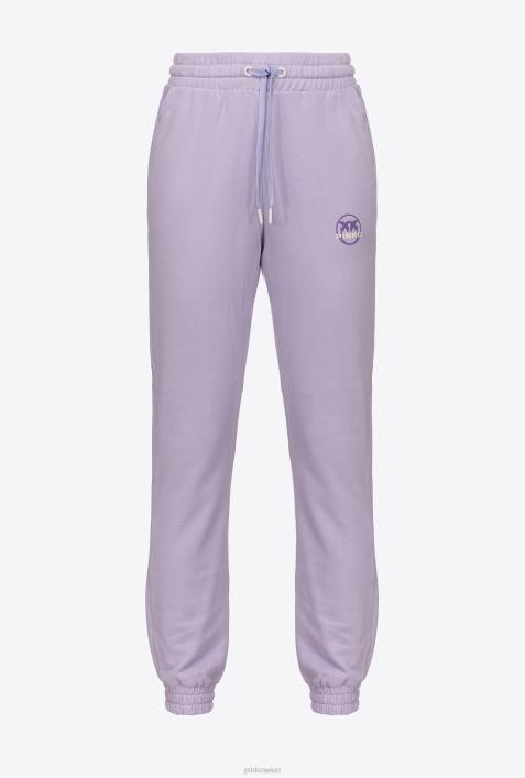 Joggingbekleidung und Leggings | Pinko Flieder - leichtes Sorbet Jogginghose mit Logo-PrintZ4ZP715