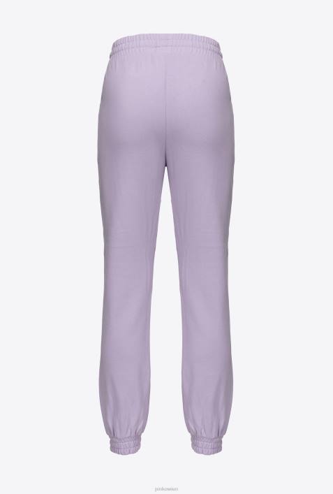 Joggingbekleidung und Leggings | Pinko Flieder - leichtes Sorbet Jogginghose mit Logo-PrintZ4ZP715