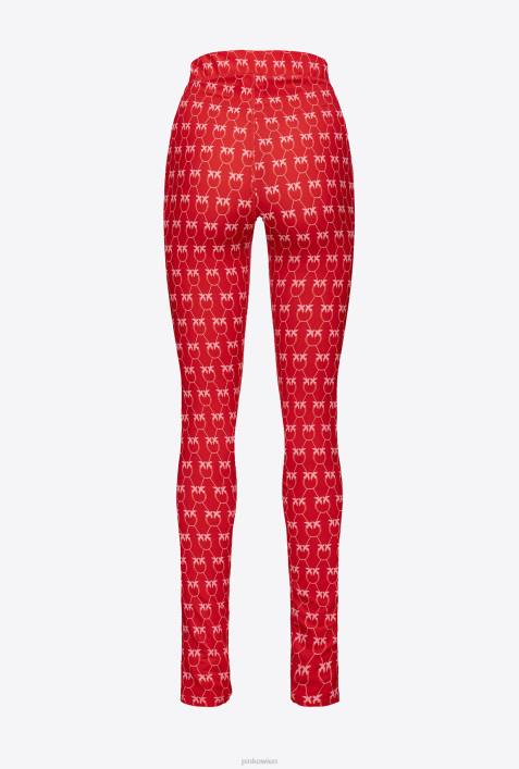 Joggingbekleidung und Leggings | Pinko rot Rosa Monogramm-LeggingsZ4ZP714