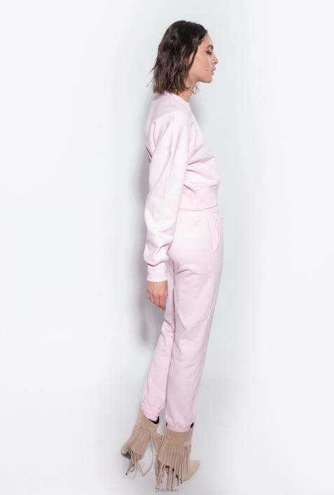 Joggingbekleidung und Leggings | Pinko staubiges Flieder Jogginghose mit Logo-PrintZ4ZP717
