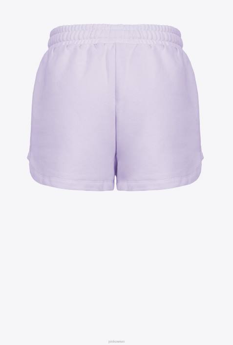 Shorts | Pinko Flieder - leichtes Sorbet Shorts mit Logo-PrintZ4ZP756