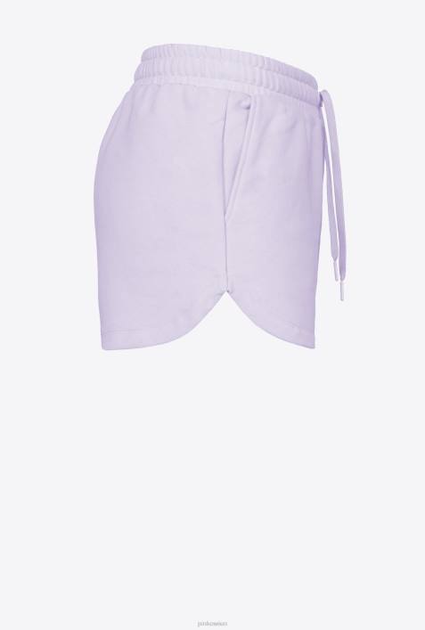 Shorts | Pinko Flieder - leichtes Sorbet Shorts mit Logo-PrintZ4ZP756