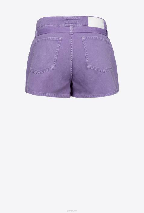 Shorts | Pinko Lavendelflieder Shorts im Minirock-Stil mit GürtelZ4ZP675