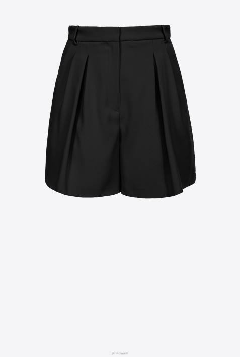 Shorts | Pinko Limousine schwarz Stretch-Crêpe-ShortsZ4ZP704