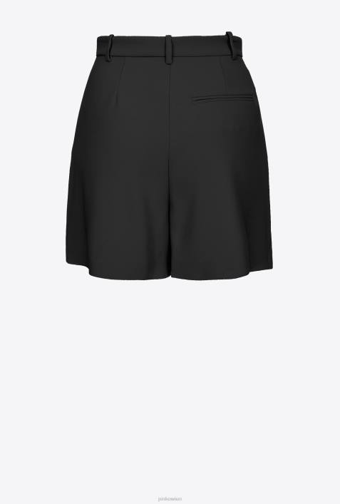 Shorts | Pinko Limousine schwarz Stretch-Crêpe-ShortsZ4ZP704