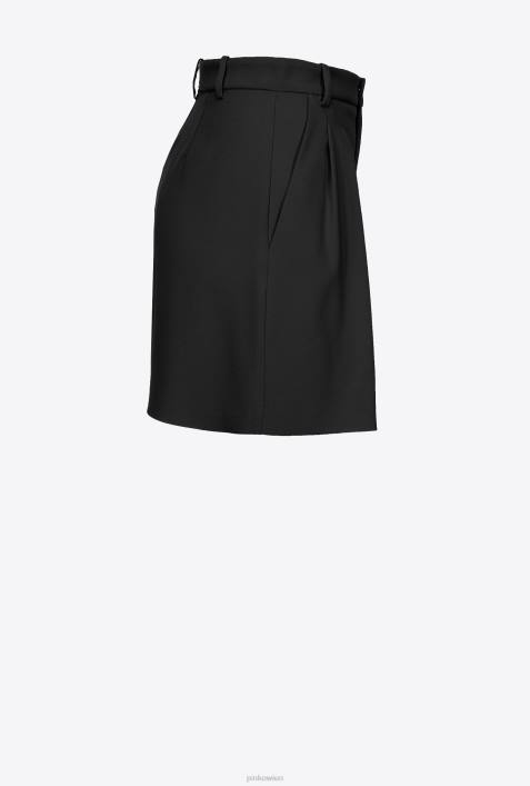 Shorts | Pinko Limousine schwarz Stretch-Crêpe-ShortsZ4ZP704