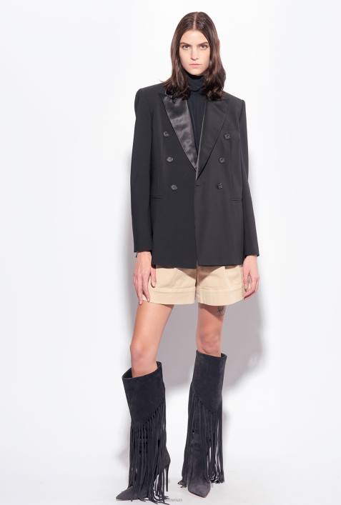 Shorts | Pinko Safari-Beige Shorts mit hohem Bund und GürtelZ4ZP751