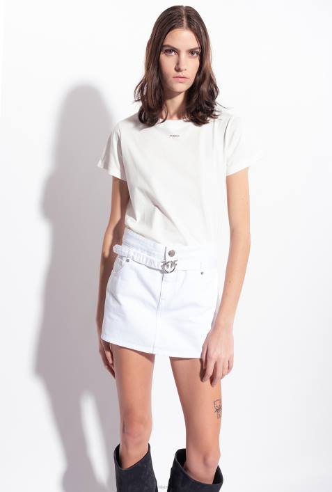 Shorts | Pinko helles Weiss Shorts im Minirock-Stil mit GürtelZ4ZP674