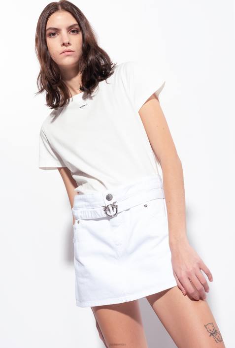 Shorts | Pinko helles Weiss Shorts im Minirock-Stil mit GürtelZ4ZP674
