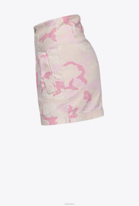 Shorts | Pinko mehrfarbig/rosa Cargo-Shorts mit TarnmusterZ4ZP750