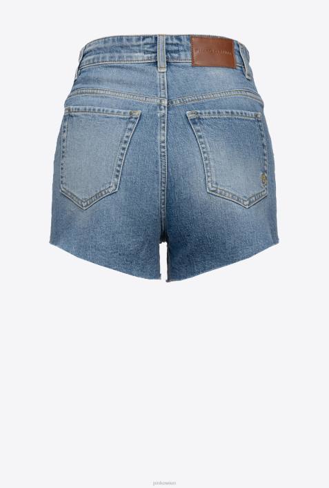 Shorts | Pinko mittelhelle Waschung Shorts mit gemischten KnöpfenZ4ZP771