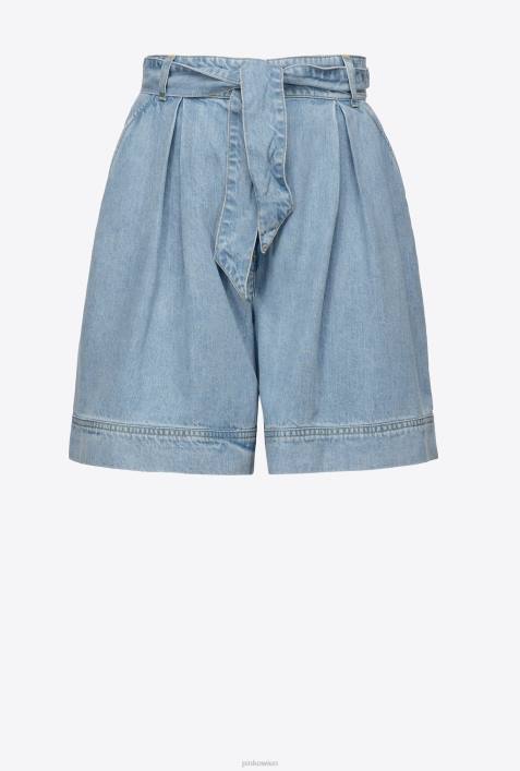 Shorts | Pinko mittlere Wäsche fließende JeansshortsZ4ZP749