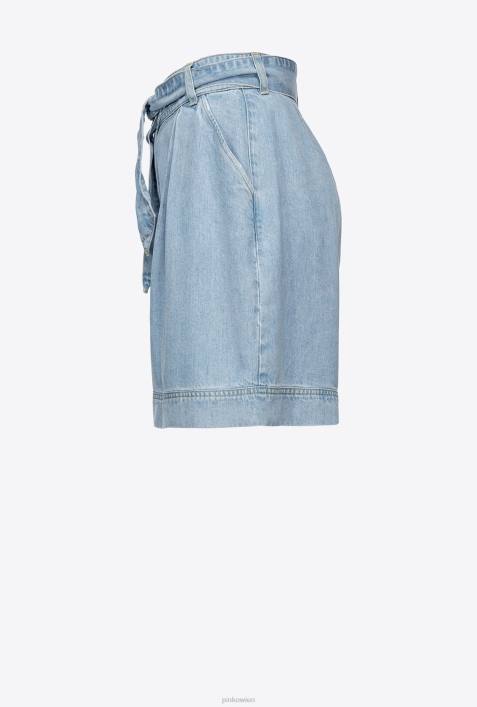 Shorts | Pinko mittlere Wäsche fließende JeansshortsZ4ZP749