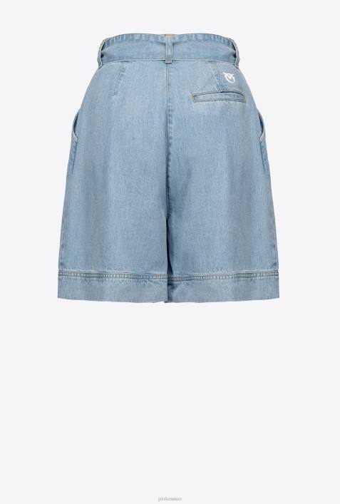 Shorts | Pinko mittlere Wäsche fließende JeansshortsZ4ZP749
