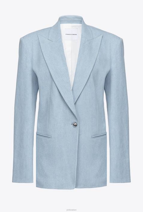 Blazer | Pinko Daunenbleichwäsche Komfort-JeansblazerZ4ZP562