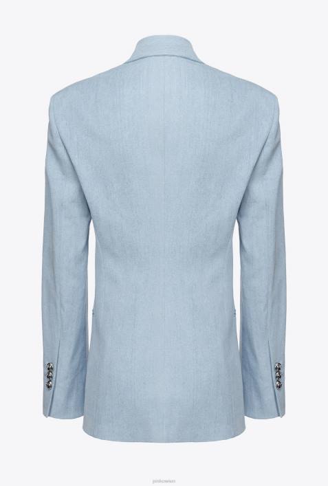 Blazer | Pinko Daunenbleichwäsche Komfort-JeansblazerZ4ZP562