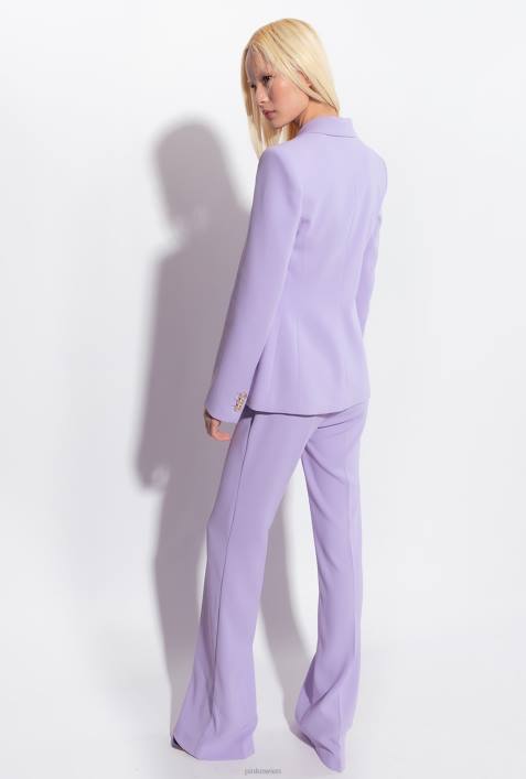 Blazer | Pinko Flieder - dunkles Sorbet Einreihiger Stretch-BlazerZ4ZP560